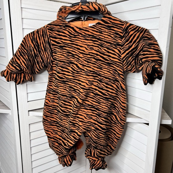 The Children's Place 2pc Tiger‎ Halloween Costume Sz 6-12 months Good Condition - Picture 1 of 7